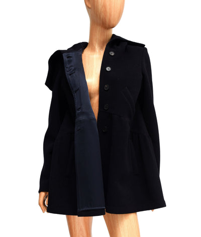 Morgane Le Fay Clothing Small Wool Peacoat with Silk Lining