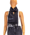 Moschino Accessories One Size Black Rectangle Scarf