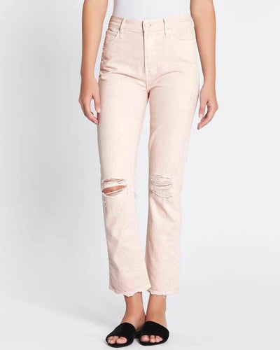 Mother Clothing Medium | US 28 Soft Pink "High Waisted Rascal Ankle" Jeans