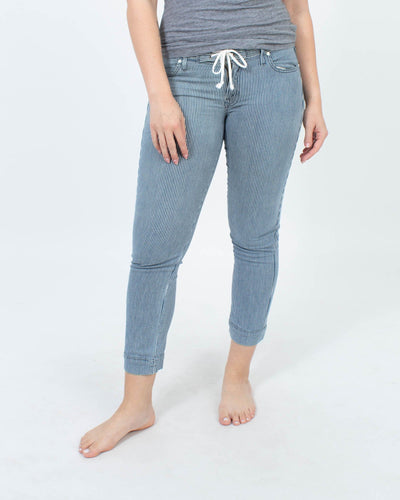 Mother Clothing Medium | US 28 Striped Cropped Pants