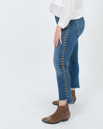 Mother Clothing Medium | US 28 "The Insider Crop Step Fray" Jeans