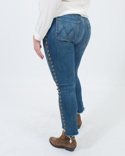 Mother Clothing Medium | US 28 "The Insider Crop Step Fray" Jeans