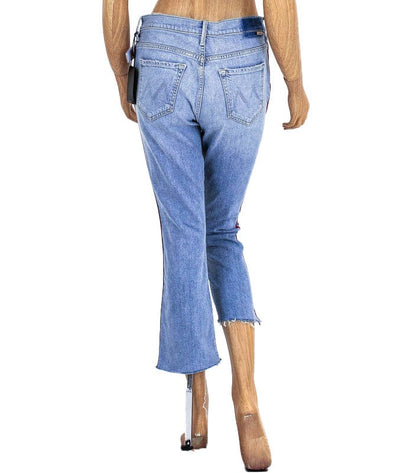 Mother Clothing Medium | US 28 "The Insider Crop Step Fray" Racer Stripe Jeans