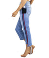 Mother Clothing Medium | US 28 "The Insider Crop Step Fray" Racer Stripe Jeans