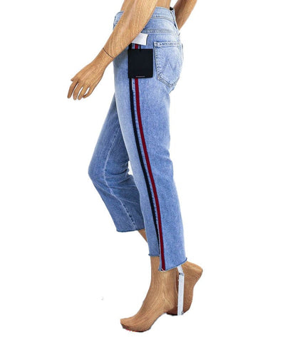 Mother Clothing Medium | US 28 "The Insider Crop Step Fray" Racer Stripe Jeans