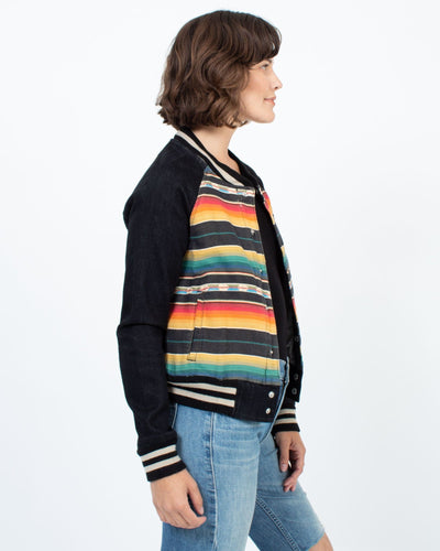 Mother Clothing Small Printed Bomber Jacket