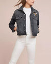 Mother Clothing XS "Straight A Frayed" Denim Jacket