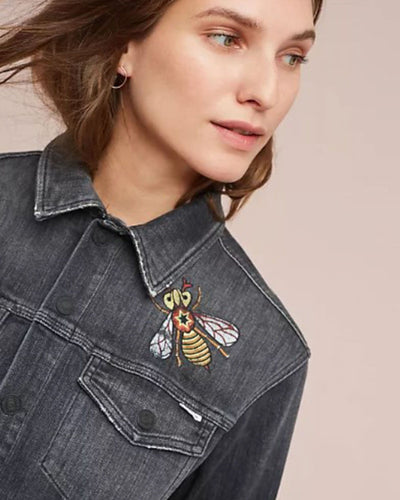 Mother Clothing XS "Straight A Frayed" Denim Jacket