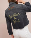 Mother Clothing XS "Straight A Frayed" Denim Jacket