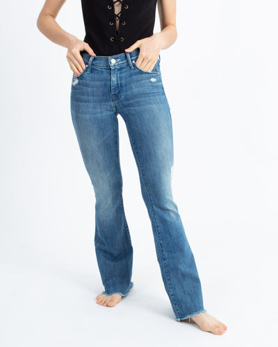 Mother Clothing XS | US 24 "The Weekender Fray" Flared Jeans