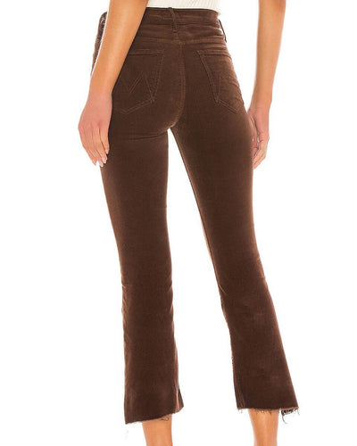 Mother Clothing XS | US 25 Brown Corduroy Cropped Flare Jeans