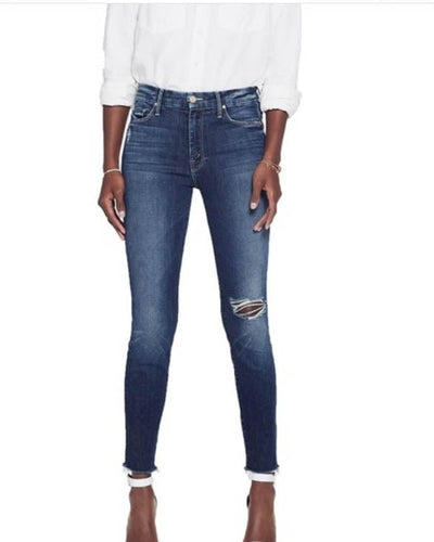 Mother Clothing XS | US 25 "High Waisted Looker Ankle Fray" Jeans