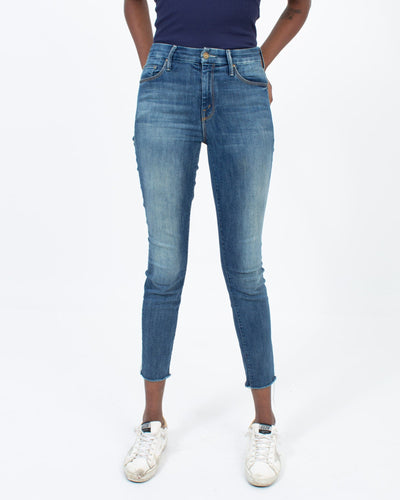 Mother Clothing XS | US 25 "The Looker Ankle Fray" Skinny Jeans