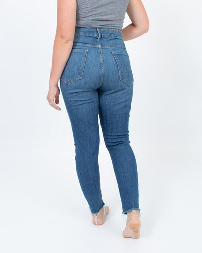 Mother Clothing XXL | US 34 "High Waisted Looker Ankle Fray" Skinny Jeans