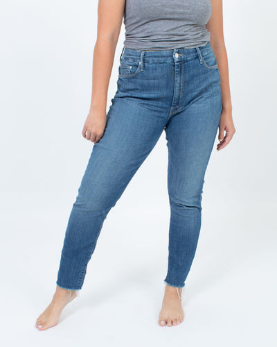 Mother Clothing XXL | US 34 "High Waisted Looker Ankle Fray" Skinny Jeans