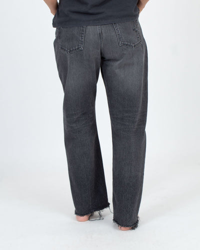 Moussy Vintage Clothing Large | US 30 Grey Wide Leg Jeans