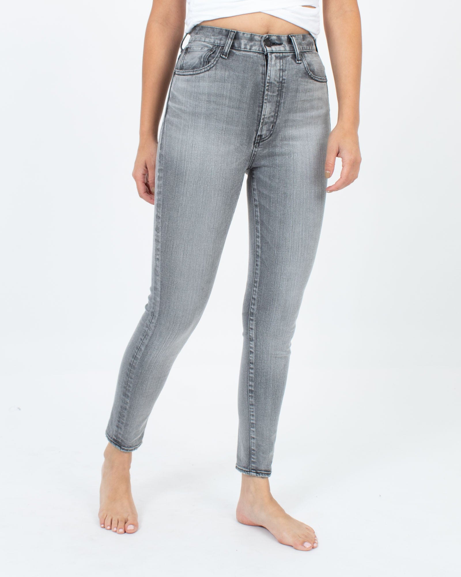 Moussy Vintage Clothing Small | US 26 Light Grey Skinny Jeans