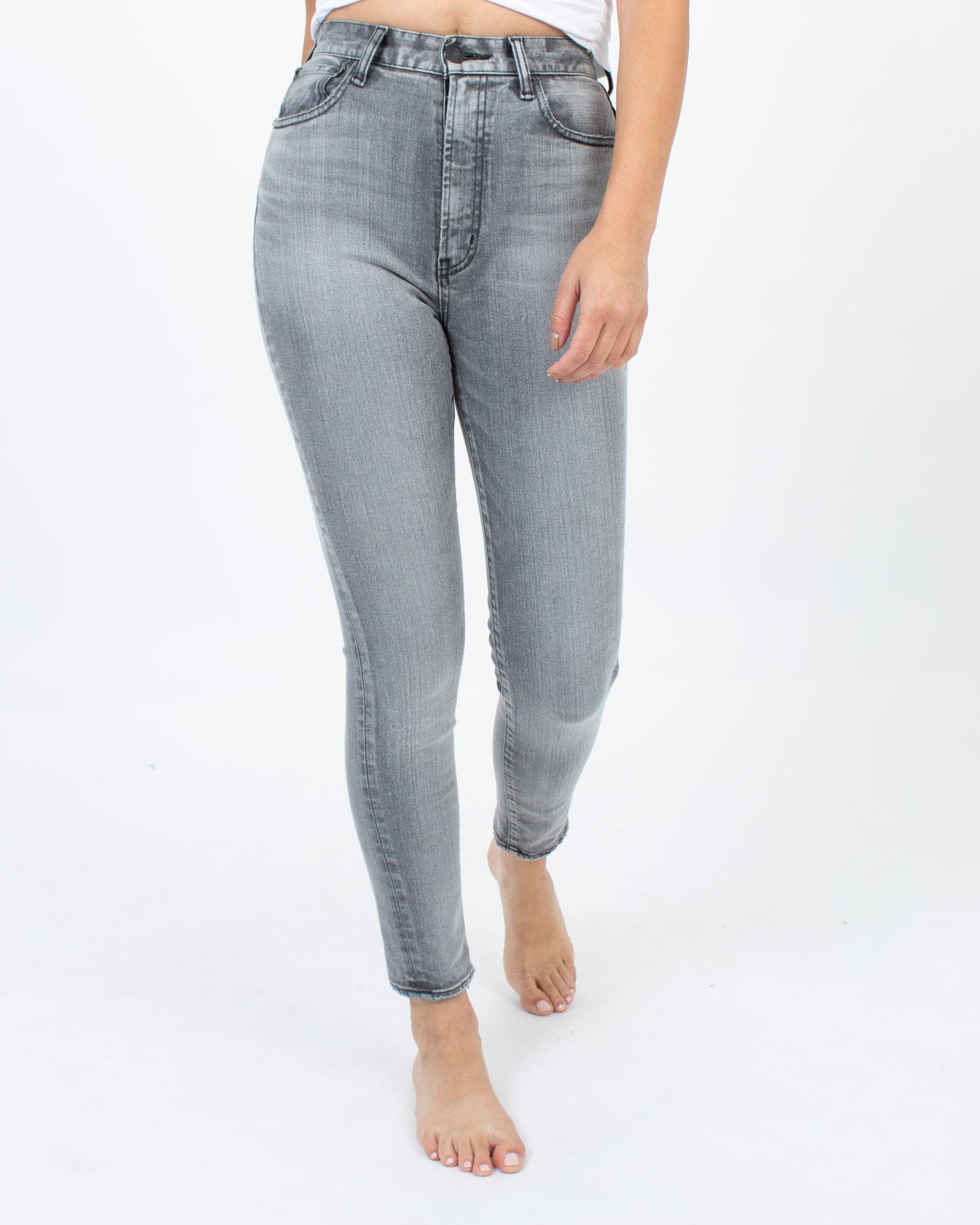 Moussy Vintage Clothing Small | US 26 Light Grey Skinny Jeans