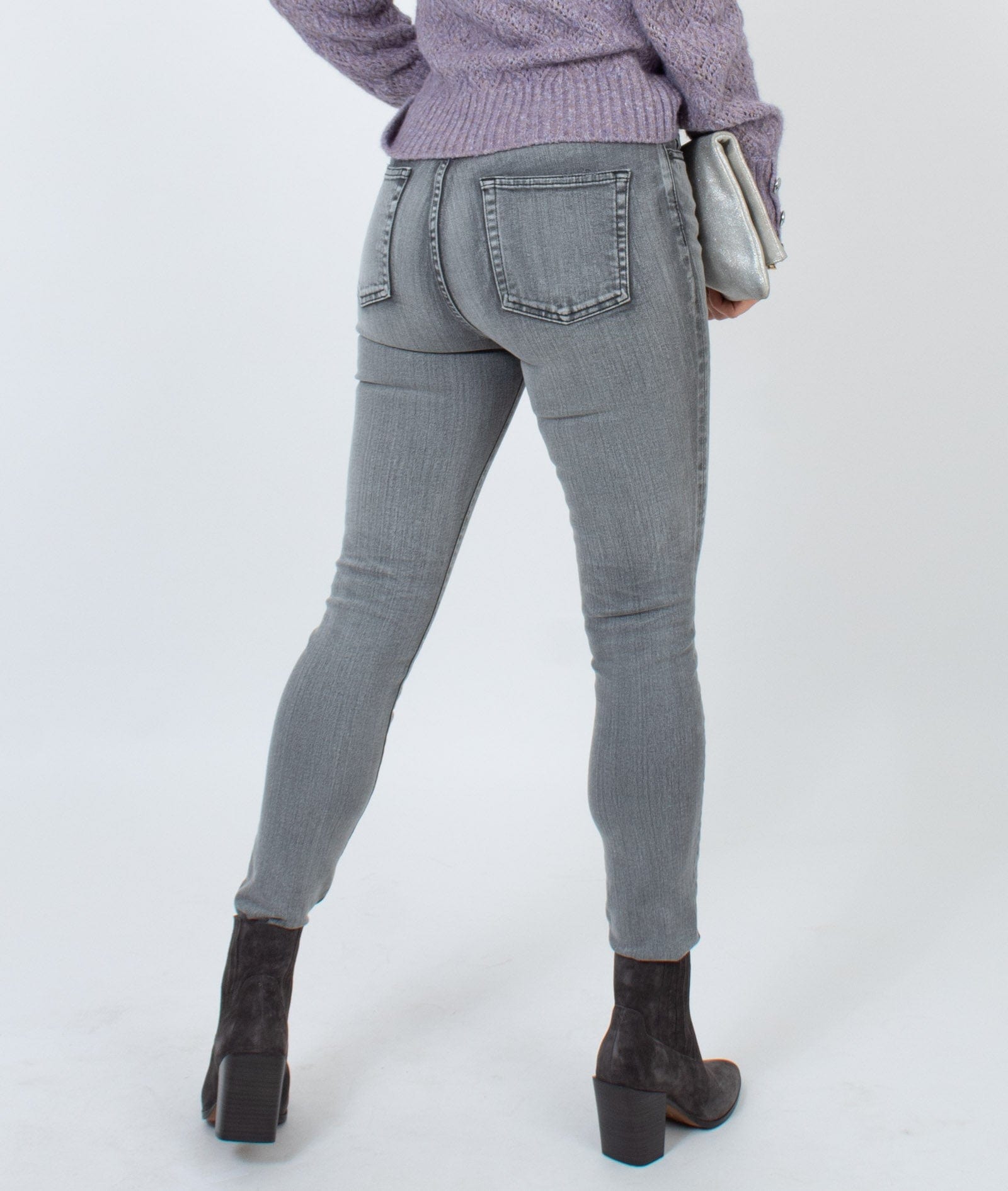 Moussy Vintage Clothing Small | US 26 Light Grey Skinny Jeans