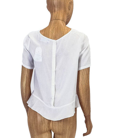 MYNE Clothing XS | US 2 Short Sleeve Button Peplum Top