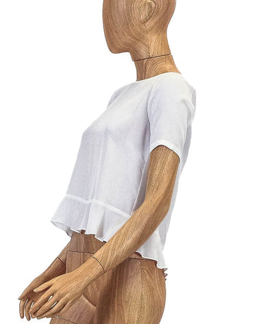 MYNE Clothing XS | US 2 Short Sleeve Button Peplum Top