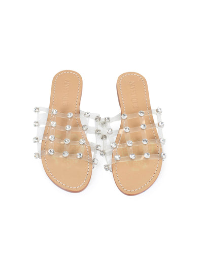 Mystique Shoes Medium | US 8 "New Orleans" Clear Sandals