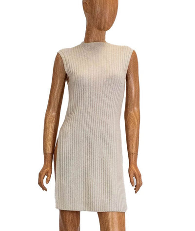 NAADAM Clothing Medium Side Slit Ribbed Cashmere Tunic Sweater