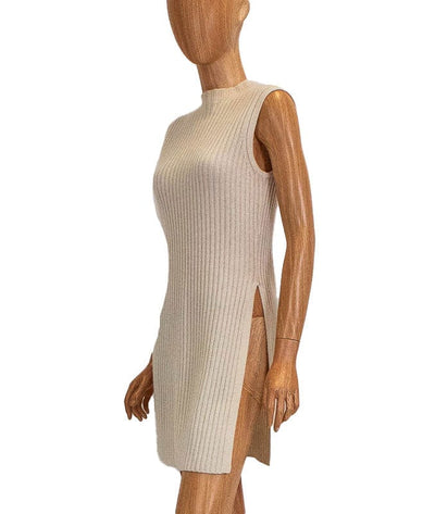 NAADAM Clothing Medium Side Slit Ribbed Cashmere Tunic Sweater