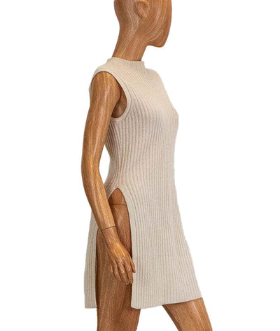 NAADAM Clothing Medium Side Slit Ribbed Cashmere Tunic Sweater