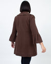 Nanette Lepore Clothing Medium Brown Collared Jacket