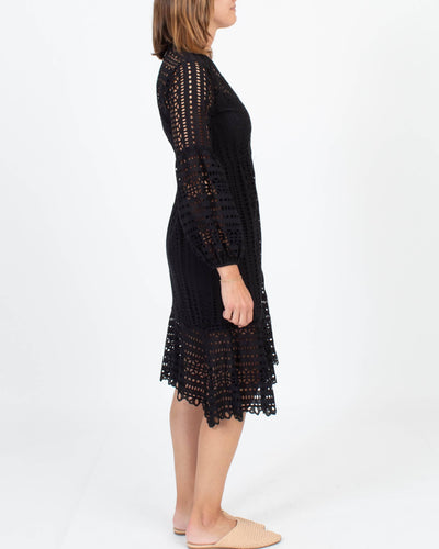 Nanette Lepore Clothing Small | US 4 Long Sleeve Eyelet Dress