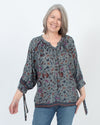 Natalie Martin Clothing Large Printed Long Sleeve Blouse