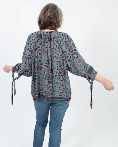 Natalie Martin Clothing Large Printed Long Sleeve Blouse