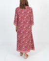 Natalie Martin Clothing Medium "Isobel Autumn Merlot" Silk Dress