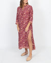 Natalie Martin Clothing Medium "Isobel Autumn Merlot" Silk Dress