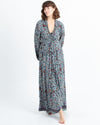 Natalie Martin Clothing Small Printed Wrap Maxi Dress