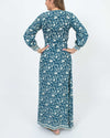 Natalie Martin Clothing XS Printed Long Sleeve Wrap Dress