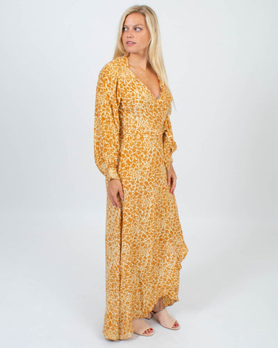 Natalie Martin Clothing XS Silk Printed Wrap Dress