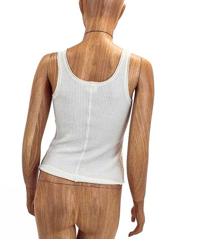 Nation LTD Clothing Small Waffle Knit Button Tank