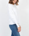 Nation LTD Clothing Small White Puff Long Sleeve Tee