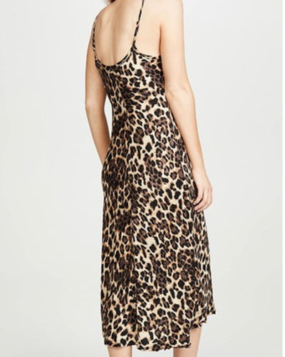Nation LTD Clothing XS "Sofia" leopard print slip dress