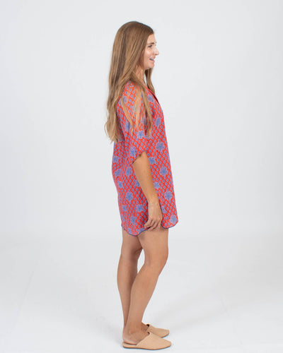 Naudic Clothing Small Printed Tunic Blouse