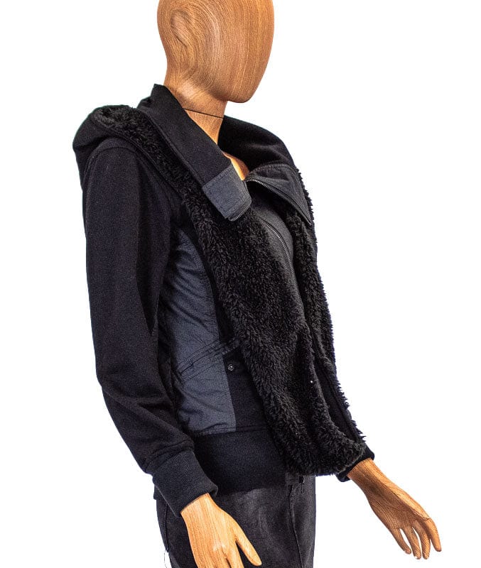 Nicholas K Clothing Medium Black Hooded Jacket