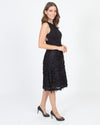 Nicole Miller Clothing Medium | US 8 Contrasting Feather Dress