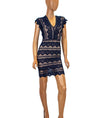Nightcap Clothing Small Navy Lace Bodycon Dress
