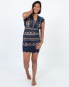 Nightcap Clothing Small Navy Lace Bodycon Dress