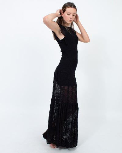 Nightcap Clothing XS Lace Maxi Dress