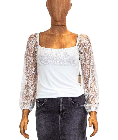 Nightcap Clothing XS Lace Sleeve Blouse