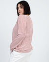 Nili Lotan Clothing Large Striped Lightweight Sweater