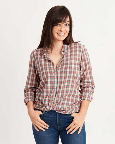 Nili Lotan Clothing Medium Plaid Button Down